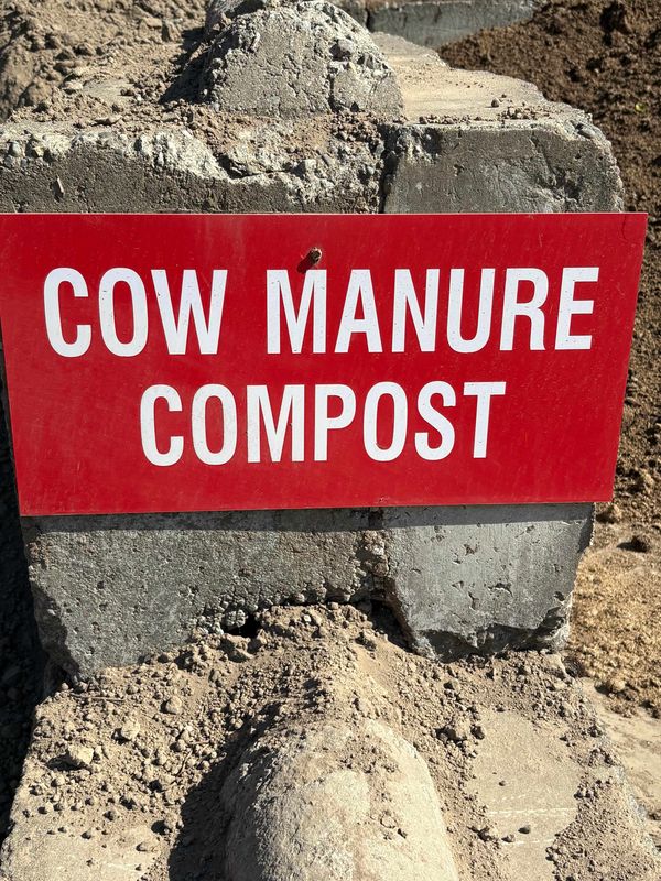 Yard sign for Cow Manure / Dairy Compost