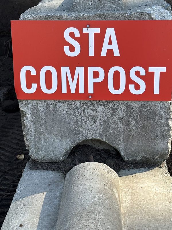 Yard sign for STA Compost