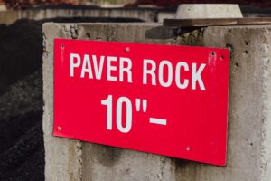 Yard sign for Paver Rock 10” Minus