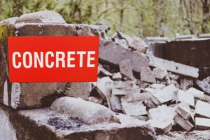 Yard sign for Concrete